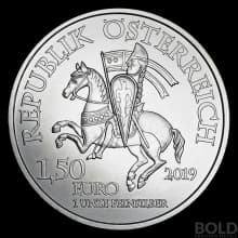 2019 Silver Austria 825th Anniversary Leopold V BU - 1 oz
