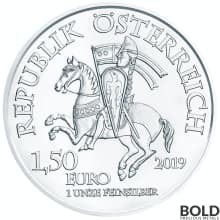 2019 Silver Austria 825th Anniversary Robin Hood BU - 1 oz
