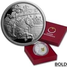 2019 Silver Austria Knights Tales Chivalry Proof - 1/2 oz