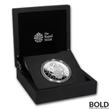 2018 Silver Proof Britain Queen's Beasts (Red Dragon) - 5 oz
