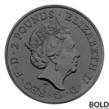 2021 Great Britain Myths & Legends Burning Robin Hood 1 oz Silver