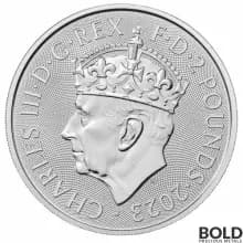 2023 Silver 1 oz Royal Mint Britannia Coronation BU