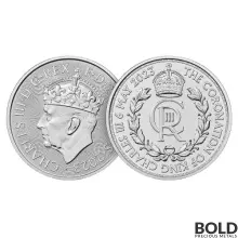 2023 Silver 1 oz Royal Mint King Coronation Crown BU