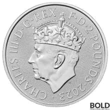2023 Silver 1 oz Royal Mint King Coronation Crown BU