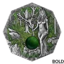 2023 2 oz Germania Witchcraft Seeress Silver Coin (UHR)
