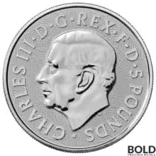 2023 Silver 2 oz Great Britain Tudor Beasts: Bull of Clarence BU Coin