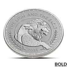 2024 1 oz British Lion and American Eagle Silver Coin (BU)