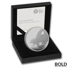 2020 UK 1 oz Silver James Bond 007 R1 (Aston Martin-DB5) Proof