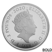 2020 UK 1 oz Silver James Bond 007 R1 (Aston Martin-DB5) Proof