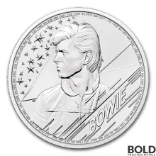 2021 Britain Music Legends David Bowie 1 oz Silver BU