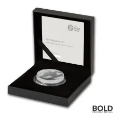 2020 UK 2 oz Silver James Bond 007 R2 (Pay Attention) Proof