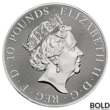 2019 Silver Great Britain Queen's Beasts (The Black Bull) - 10 oz