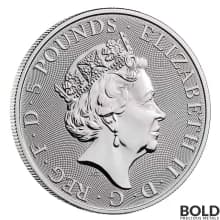 2020 Britain Queen's Beasts White Horse of Hanover 2 oz Silver BU