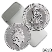 2020 Britain Queen's Beasts White Horse of Hanover 2 oz Silver BU
