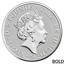 2021 Britain Queen's Beasts Greyhound of Richmond 2 oz Silver BU