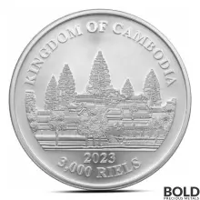 2023 1 oz Cambodia Asia Big Five Elephant Silver Coin (BU)