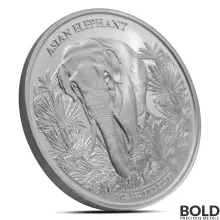 2023 1 oz Cambodia Asia Big Five Elephant Silver Coin (BU)