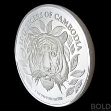 2022 Lost Tiger of Cambodia 5 oz Silver BU