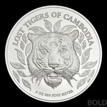 2022 Lost Tiger of Cambodia 5 oz Silver BU