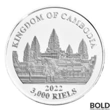 2022 Lost Tiger of Cambodia 1 oz Silver BU