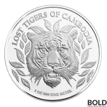 2022 Lost Tiger of Cambodia 1 oz Silver BU