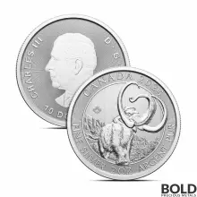 2024 2 oz Canada Ice Age Woolly Mammoth Silver Coin (BU)