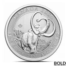 2024 2 oz Canada Ice Age Woolly Mammoth Silver Coin (BU)