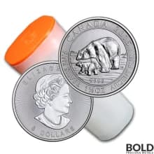 2015 Silver 1.5 oz Canada Polar Bear & Cub