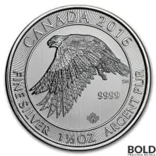 2016 Silver Canadian White Falcon 1.5 oz