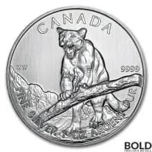 2012 Canada Wildlife Cougar 1 oz Silver BU