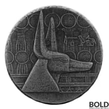 2021 Silver 5 oz Republic of Chad Anubis Coin