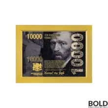 2022 Chad Cafe Terrace at Night by Vincent Van Gogh Colored High Relief Coin - Silver 2 oz (Bi-Metal)