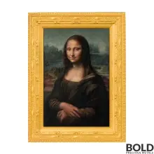 2022 Chad Mona Lisa by Leonardo da Vinci Colored High Relief Coin - Silver 2 oz (Bi-Metal)