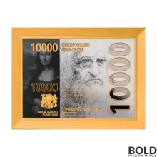 2022 Chad Mona Lisa by Leonardo da Vinci Colored High Relief Coin - Silver 2 oz (Bi-Metal)