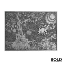 2022 Silver 2 oz Chad Van Gogh: Starry Night Colored High Relief Coin (Bi-Metal)