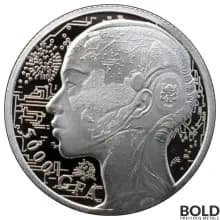 2023 Silver 1 oz Chad AI Artificial Intelligence BU Coin