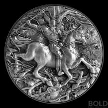 2022 Chad The Ascension of Sleipnir 2 oz Silver Antique HR Proof