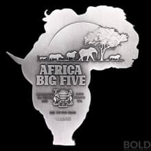 2022 Chad Big Five Africa Silver 5 oz Shaped Coin