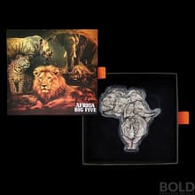 2022 Chad Big Five Africa Silver 5 oz Shaped Coin