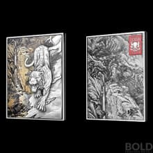 2022 Chad Tiger from the Mountains 2 oz Silver w/ 33.5 oz Copper Core