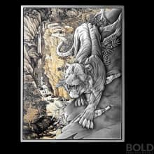 2022 Chad Tiger from the Mountains 2 oz Silver w/ 33.5 oz Copper Core