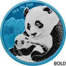 2019 Space Blue China Panda Silver - 30 g