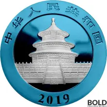 2019 Space Blue China Panda Silver - 30 g
