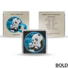 2019 Space Blue China Panda Silver - 30 g