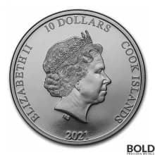 2021 Cook Islands Classic Car 2 oz Silver Black Proof