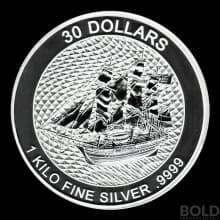 2020 Cook Islands Bounty 1 kilo Silver BU