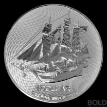 2022 Cook Islands Bounty 1 oz Silver BU