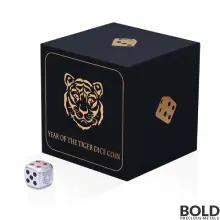 2022 Silver 1 oz Fiji Tiger Dice Coin