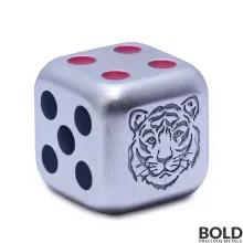 2022 Silver 1 oz Fiji Tiger Dice Coin