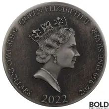 2022 Silver 2 oz Fiji Samson and the Gates of Gaza Biblical Series Coin